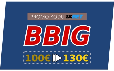 Böyük 1xbet endirimli kupon illüstrasiyası