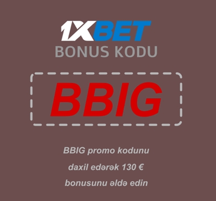 Böyük 1xbet bonus 100 avro illüstrasiyası