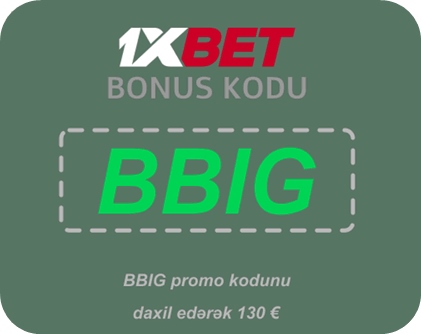 Böyük 1xbet hədiyyə promo kodu illüstrasiyası