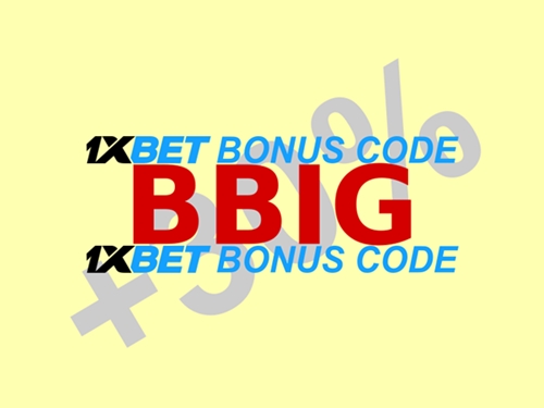 1xBet Bonus Code Illustration in groß