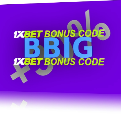 1xBet-Gutscheincode free Illustration in groß