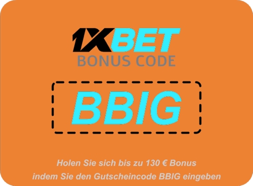 1xBet Mobile Gutscheincode Illustration in groß