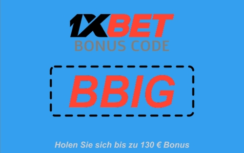 1xBet-Wett-Gutscheincode Illustration in groß