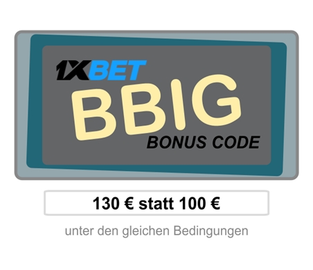 1xBet Bonus ohne Einzahlung Illustration in groß