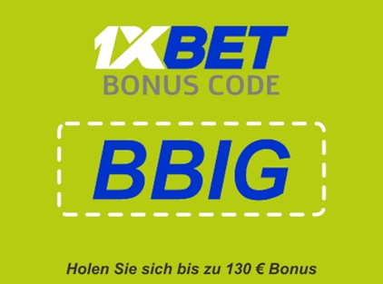 1xbet Gutscheincode (gift) Illustration in groß