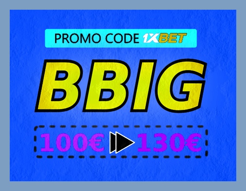 Illustration of 1xbet promo code vip code in big format