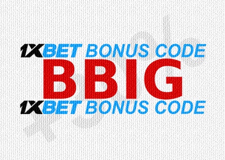 Illustration of 1xbet welcome bonus in big format