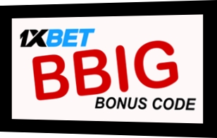 Illustration of 1xbet bonus code 2024 in big format