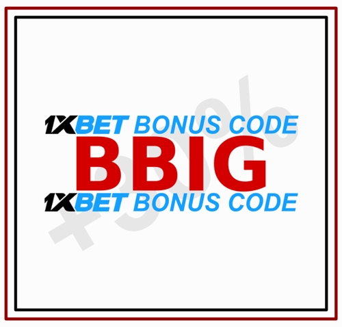 Illustration of 1xbet bonus in big format