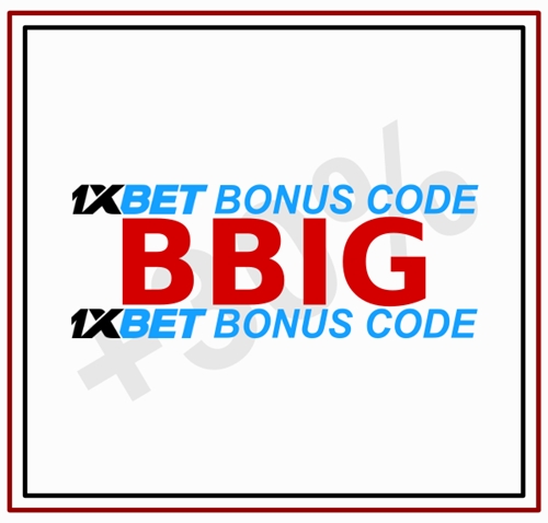 Illustration of 1xbet bonus in big format