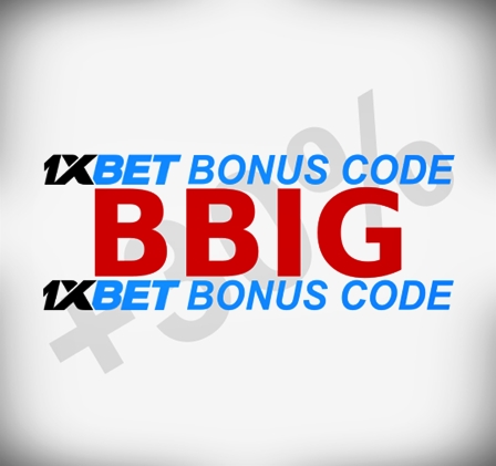 Illustration of 1xbet SMS code in big format