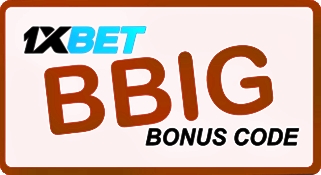 Illustration of 1xbet activation code in big format