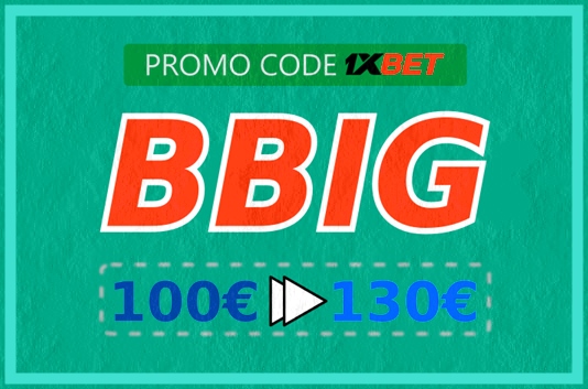 Illustration of 1xbet mobile promo code in big format