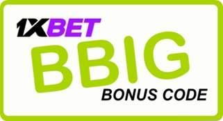 Illustration of 1xbet promo code for Ghana in big format