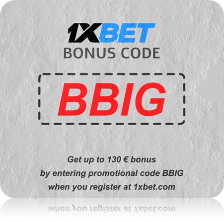 Illustration of 1xbet Cameroun promo code in big format