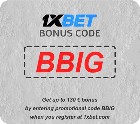 Illustration of 1xbet code for welcome bonus promo code in big format