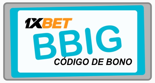 Ilustración de 1xbet bonus código 2024 en grande