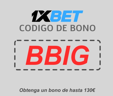 Ilustración de 1xbet Chile código de promoción en grande