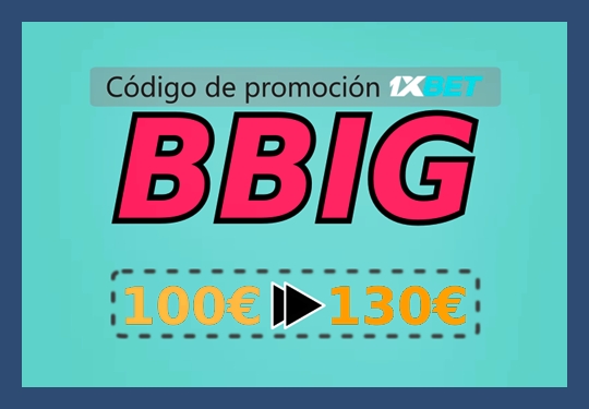 Ilustración de 1xbet app código de promoción en grande