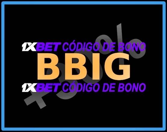 Ilustración de código de cupón 1xbet Bolivia en grande