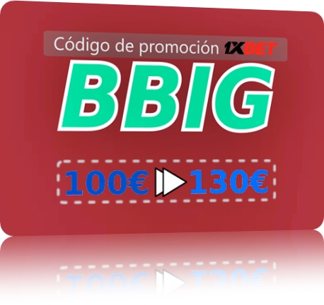 Ilustración de 1xbet apuesta código promocional en grande