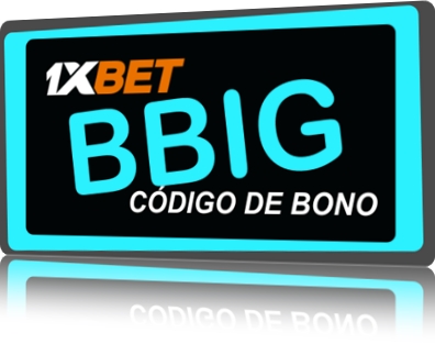 Ilustración de código promocional 1xbet mx en grande