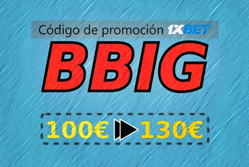 Ilustración de Código promocional 1xbet Venezuela en grande