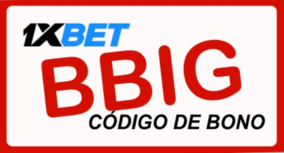 Ilustración de código promocional 1xbet Perú en grande