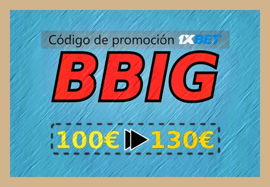 Ilustración de Código promocional de regalo 1xbet en grande