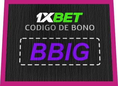 Ilustración de código promocional 1xbet Octubre en grande