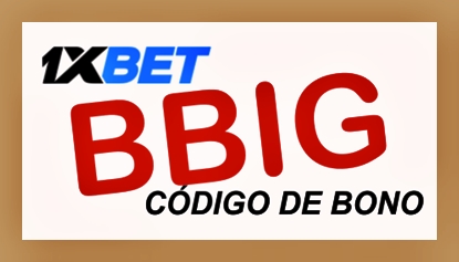 Ilustración de usar código promocional 1xbet en grande