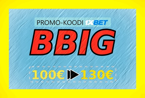 Live-vedon kuponkikoodi 1xbet-kuva suuri