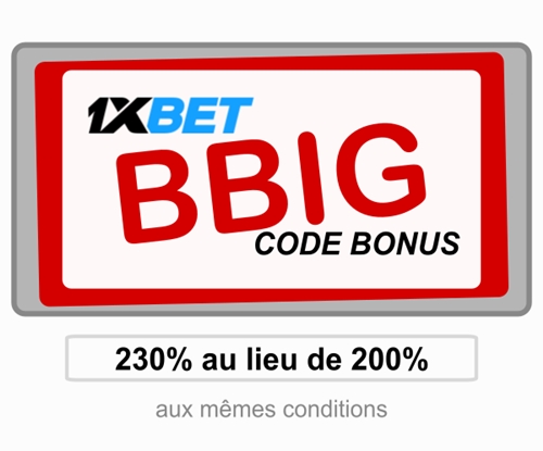 Illustration de 1xbet offre de bienvenue en grand