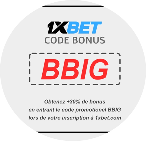 Illustration de code promo 1xbet anniversaire en grand