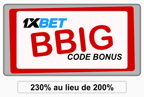 Illustration de Un code promo 1xbet valide en grand