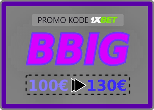 Illustrasjon av Kampanjekode 1xbet.com i stor