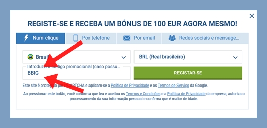 1xbet ficha de inscrição