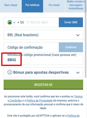 1xbet ficha de inscrição