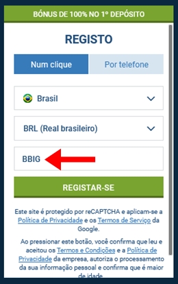 1xbet ficha de inscrição