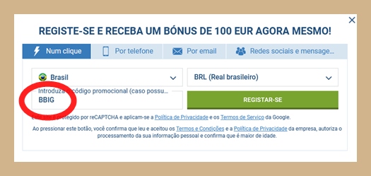 1xbet ficha de inscrição