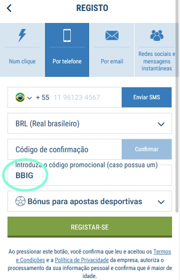 1xbet ficha de inscrição