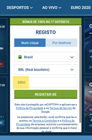 1xbet ficha de inscrição