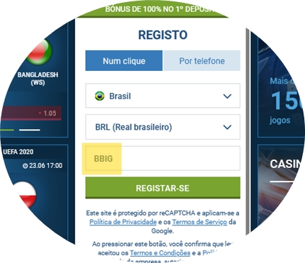 1xbet ficha de inscrição