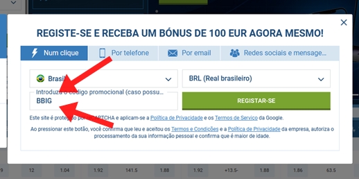 1xbet ficha de inscrição