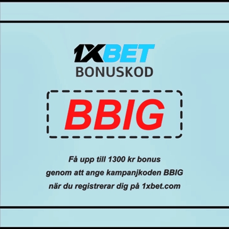 1xbet första insättningsbonus illustration i stort