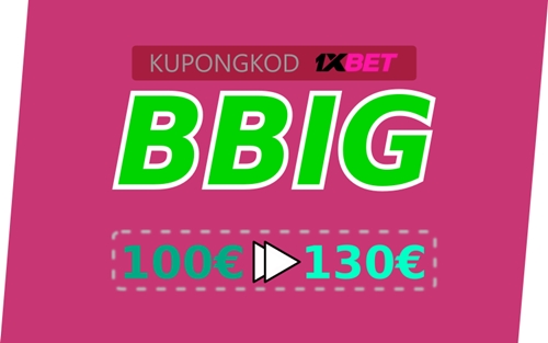 1xbet bonus 1000 SEK illustration i stort