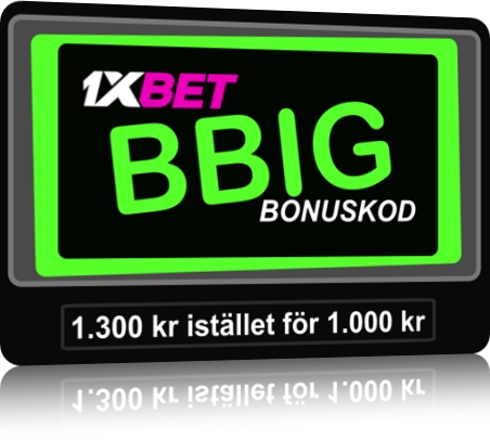 1xbet remissbonus illustration i stort