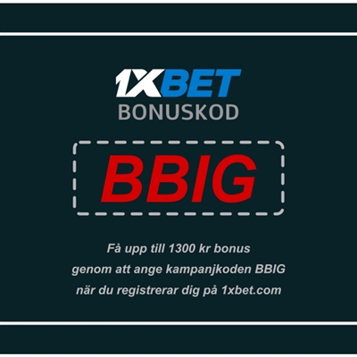 1xbet bonus på spelarkonto illustration i stort