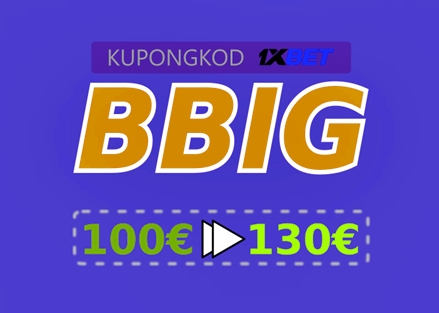 1xbet satsningskod illustration i stort