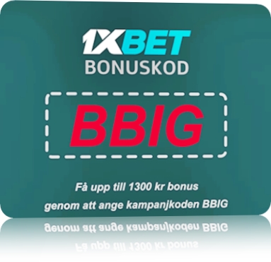 1xbet gratis kampanjkod illustration i stort